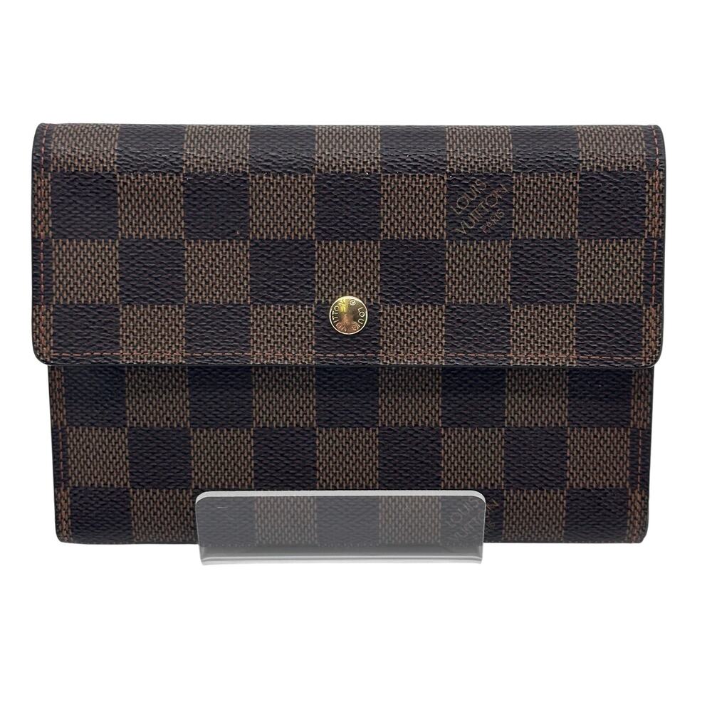 Louis Vuitton LV Damier Ebene Porte Tresor Etui Papie International Wallet